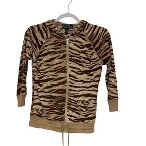 Y2K Ralph Lauren Tan Zebra jacket